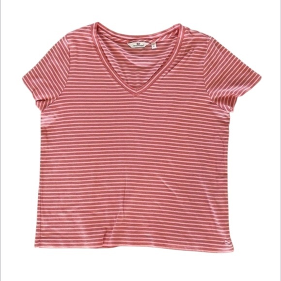 Vineyard Vines size XL pink striped tee - Picture 1 of 6